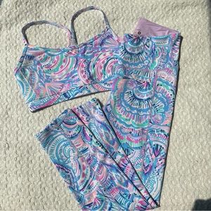 Lilly Pulitzer Workout Leggings and Sports Bra